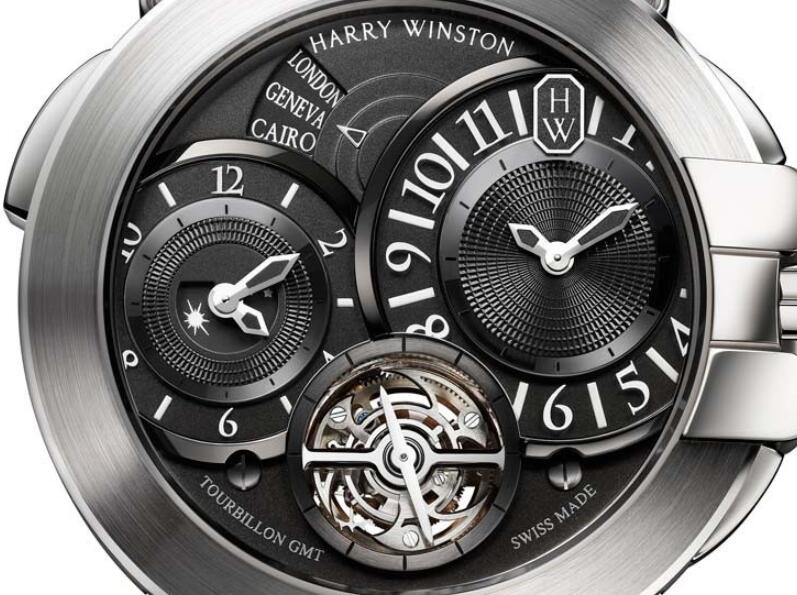 Harry Winston Ocean Tourbillon GMT OCEATG45WW004 Replica Watch